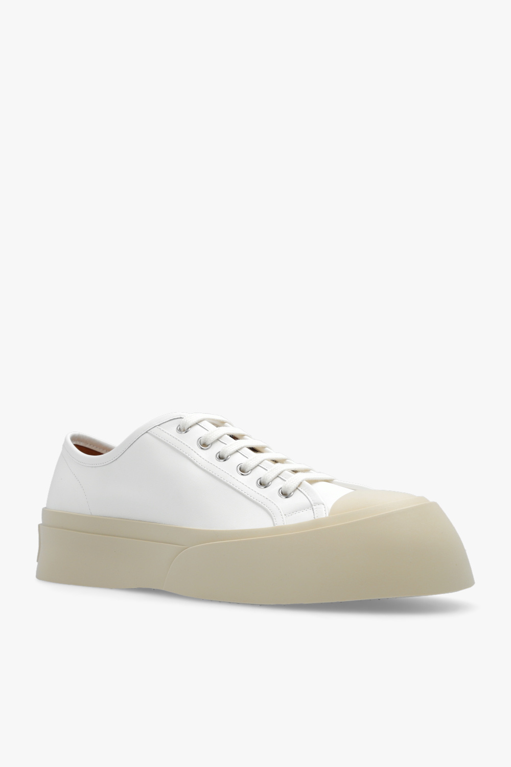 スニーカー MARNI FW25 Marni Pablo Sneakers (SNZU002002 P7226 00V58) グレー レザー PABLO レースアップスニーカー | Marni